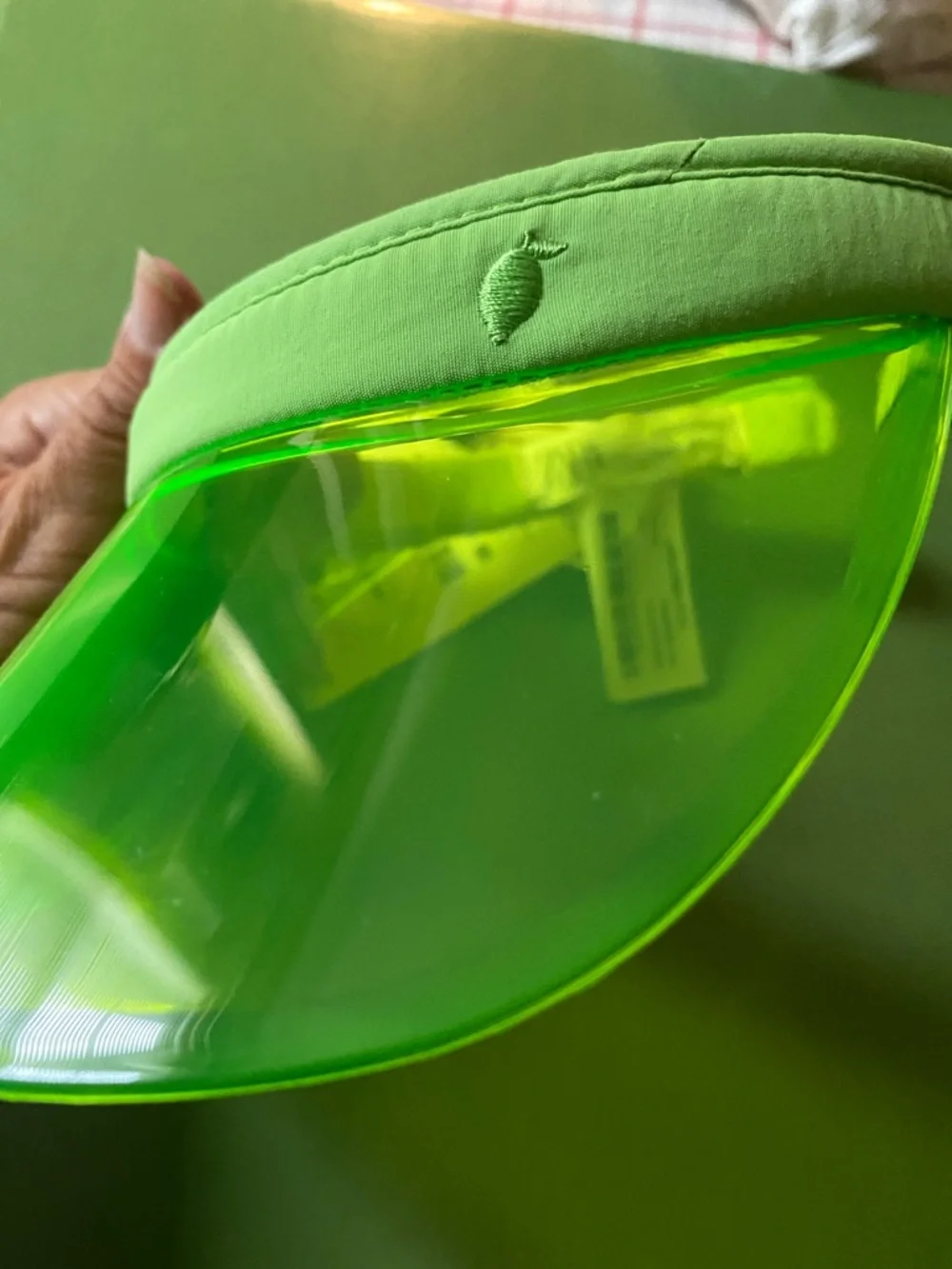 Zara Neon Green Kids Visor
